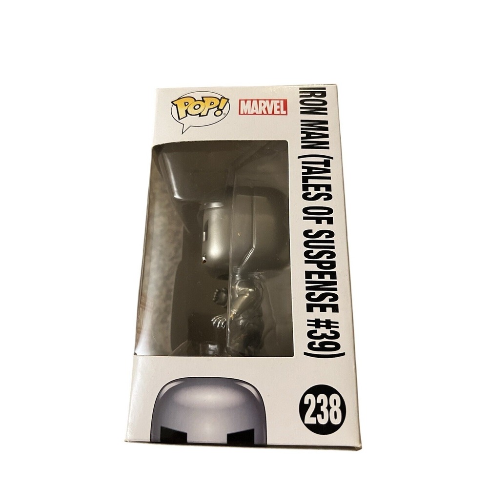 Funko Pop Marvel Iron Man Tales of Suspense 39 Silver 238 Collector Corps - Picture 3 of 6
